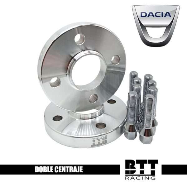 separadores doble centraje Dacia 4 tornillos 20mm