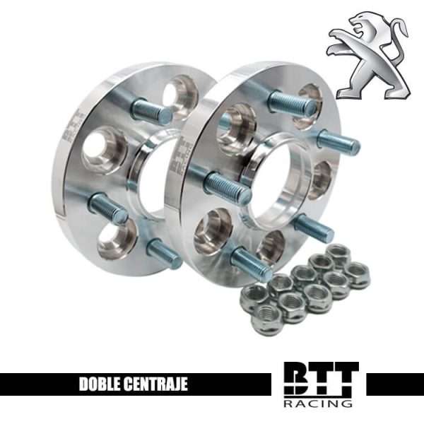 separadores doble anclaje peugeot 20mm