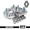 separadores doble anclaje renault 25mm 5 tornillos